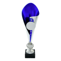 34cm Melano - Silver/Blue Cup