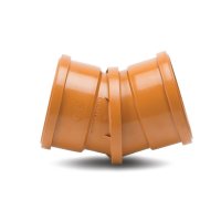 Polypipe UG494 Adjustable Double Bend 0-30&deg; 110 mm