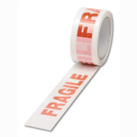 50MM FRAGILE TAPE RED/WHITE