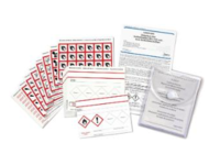 LABEL SET ACC. GHS WITH 20 BLANK ADHESIVE LAB
