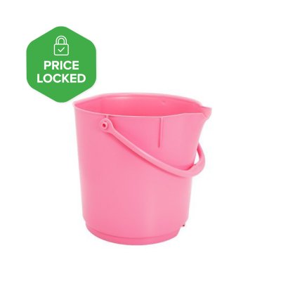 Foodgrade production bucket - 15 ltr, pink