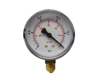 Manometer vacuum Ø50 -1/0 bar 1/4 radiaal