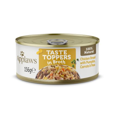 Applaws Taste Toppers Chicken Breast with Veg in Broth Tins 12 x 156g