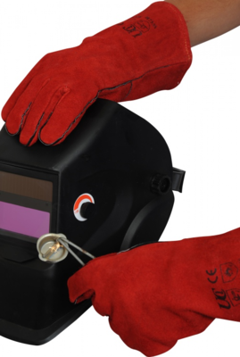 14" Red Welder Gauntlet