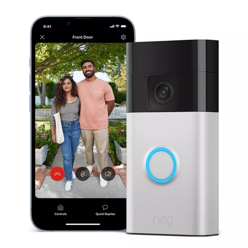 RING Battery Video Doorbell - Satin Nickel (3rd Gen) 2