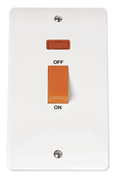 Click Mode 2G 45A DP Switch + Neon White Red Rocker CMA203