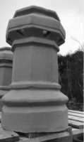Octagon Windguard Chimney Pot Black 750mm (Heart) (To Order)