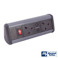 Marshall-Tufflex 2 Gang Power Desktop Module