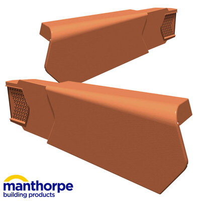 Dry Verge System L/H Terracotta GDV-LH-TR