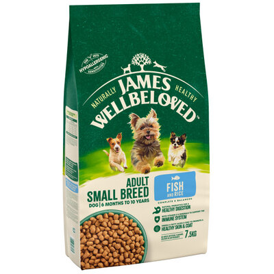 James Wellbeloved Adult Small Breed Fish & Rice 7.5kg