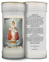 Pillar Candle - Infant of Prague   (8695/PRAGUE)