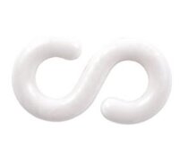 S Hook Plastic White 6mm Pk 2 XD