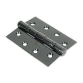 90023 - Black 4 Inch Ball Bearing Butt Hinge (Pair) SS