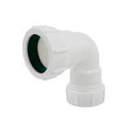 Davant Knuckle Bend White 32mm U/C Waste EW03W