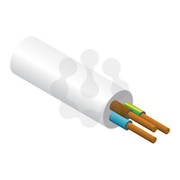 3x1.0mm PVC Flex White