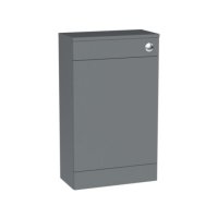 Tucker French Chiltern 500mm Square Edge Back To Wall WC Unit Matt Dust Grey