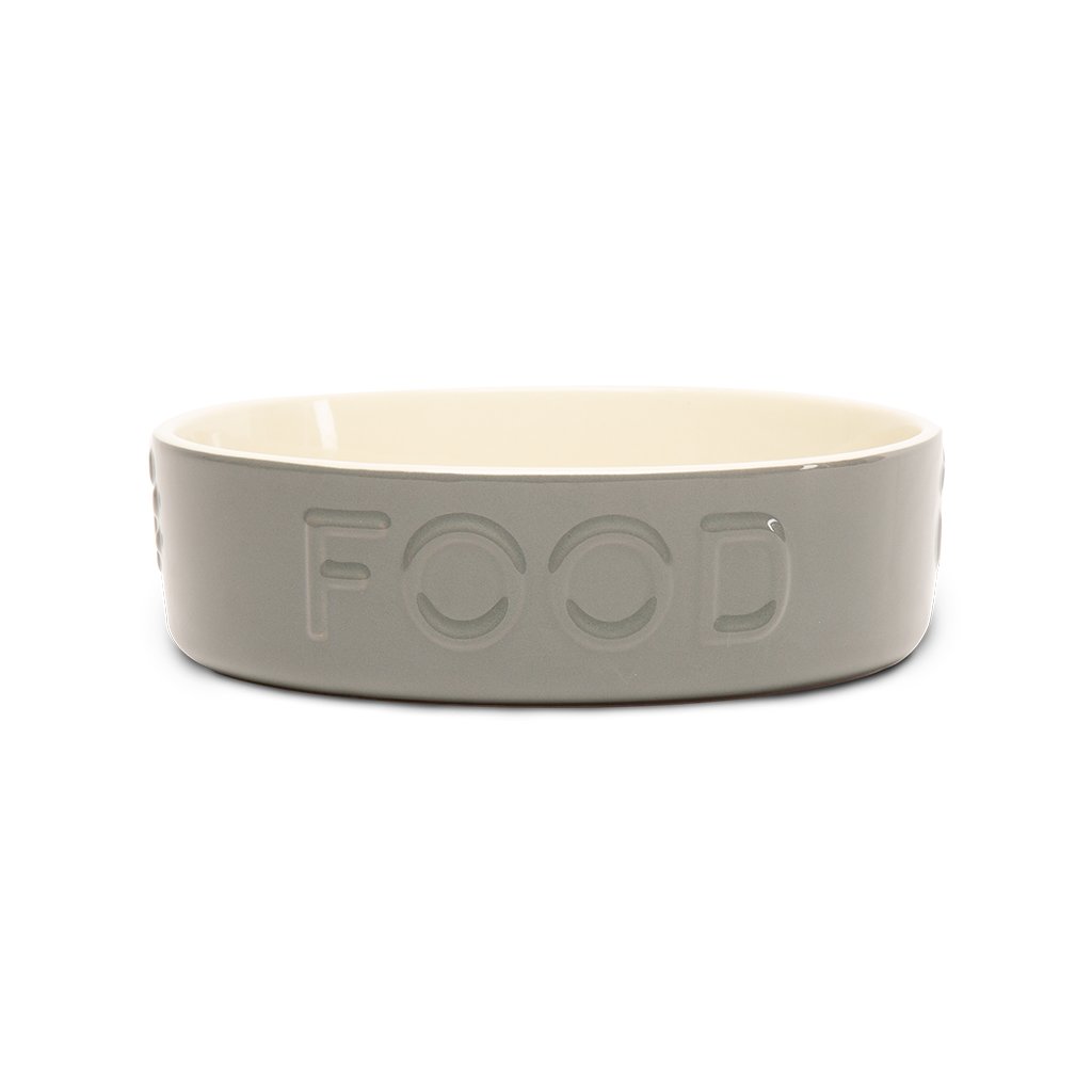 Scruffs Classic Grey Stoneware Slow Feeder Pet Bowl Medium/Large 1x4 20cm 