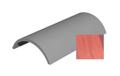 Segmental Ridge Roof Tile Old English Dark Red