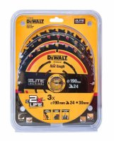 DEWALT ELITE CIRCULAR SAW BLADE 190MM X 24T 3 PACK DT10399