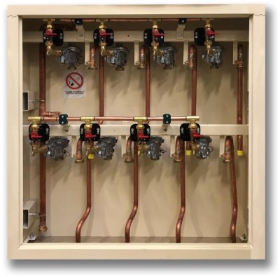 Kast voor 8 gasmeters 6m3/u 37mbar