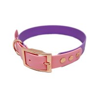 Trinkety Paws City Collection Biothane Dog Collar Amethyst/Baby Pink Extra Small 20-30cm 16mm