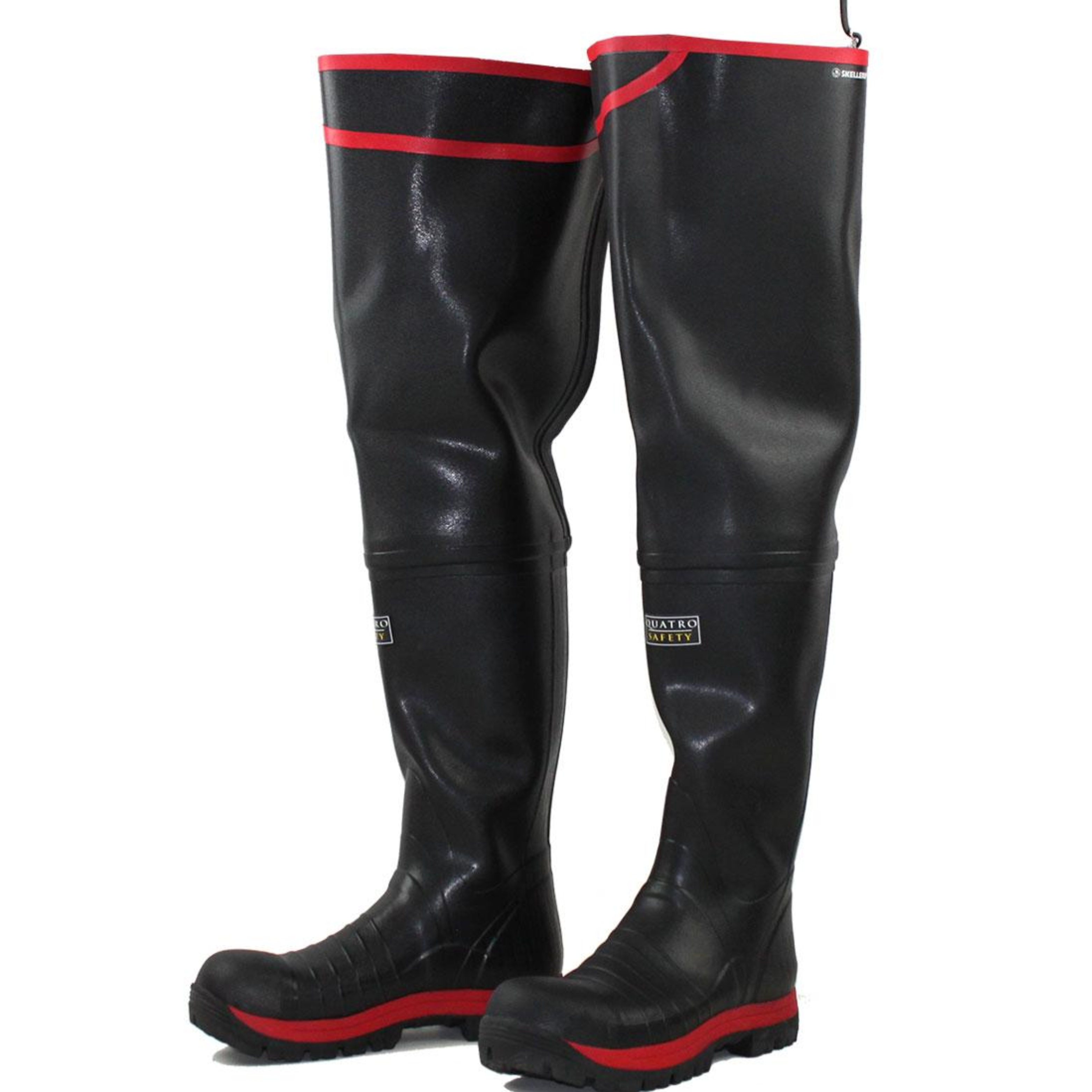 Quatro Thigh Super Safety High Wellington S5, Green/Red