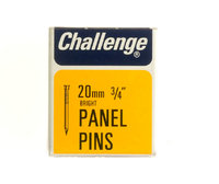 Challenge Bright Steel Panel Pins 20mm 50g