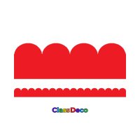 Scalloped Trimmer - "Vibrance" Red (12m)