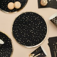 Gold Star Paper Plates - Pack of 8