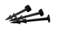 160mm BLACK GROUND PEG 30pk