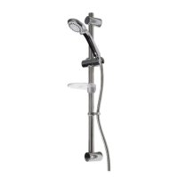 Croydex AM251841 Amalfi Three Function Shower Set Chrome Plated