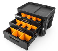 TOUGHBUILT TB-B1-D-73 STACKTECH XL 3 DRAWER LOCKING BOX (NEW)