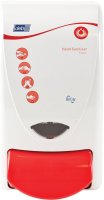 1L Sanitize Foam  and  Gel Transp. Disp. - White/Red 1L