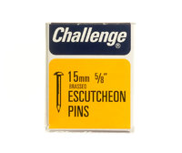 Challenge Brassed Escutcheon Pins 15mm 40g