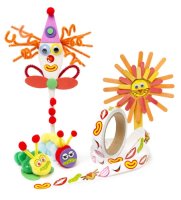 Paper Mouths - Sticker Roll with 6 different Designs (600)