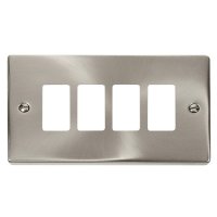 VPSC20404 GridPro 4G Plate Deco Satin Chrome