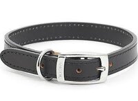 Ancol Heritage Leather Collar Black Size 2 14" x 1
