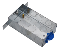 Cesco TESF25 40mm 2 Gang Side Fixing Metal Box