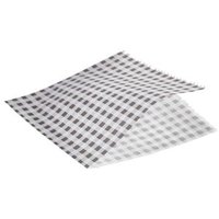 Greaseproof Paper Bags Black Gingham Print 17.5 x 17.5cm pack of 1000