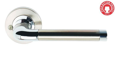 Argo Lever On Round Rose Privacy Door Handle
