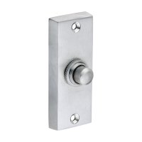 Traditional Door Bell Push Satin Chrome