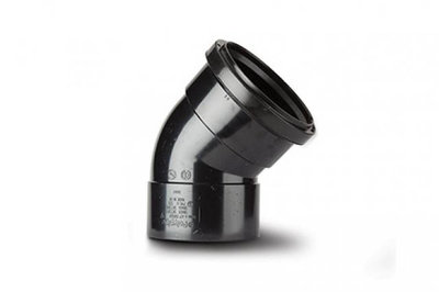 Ring Seal Soil 110mm 135 degree Offset Bend Black