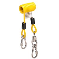 Guardian Wire Coil Tool Tether, 2.3 kg Swivel Carabiner 122 cm