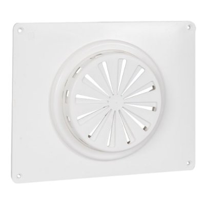 Rooster afsluitbaar PVC wit op plaat 250x200