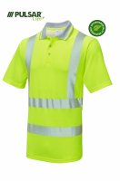 PULSAR&reg; LIFE Men's HV Yellow Polo Shirt