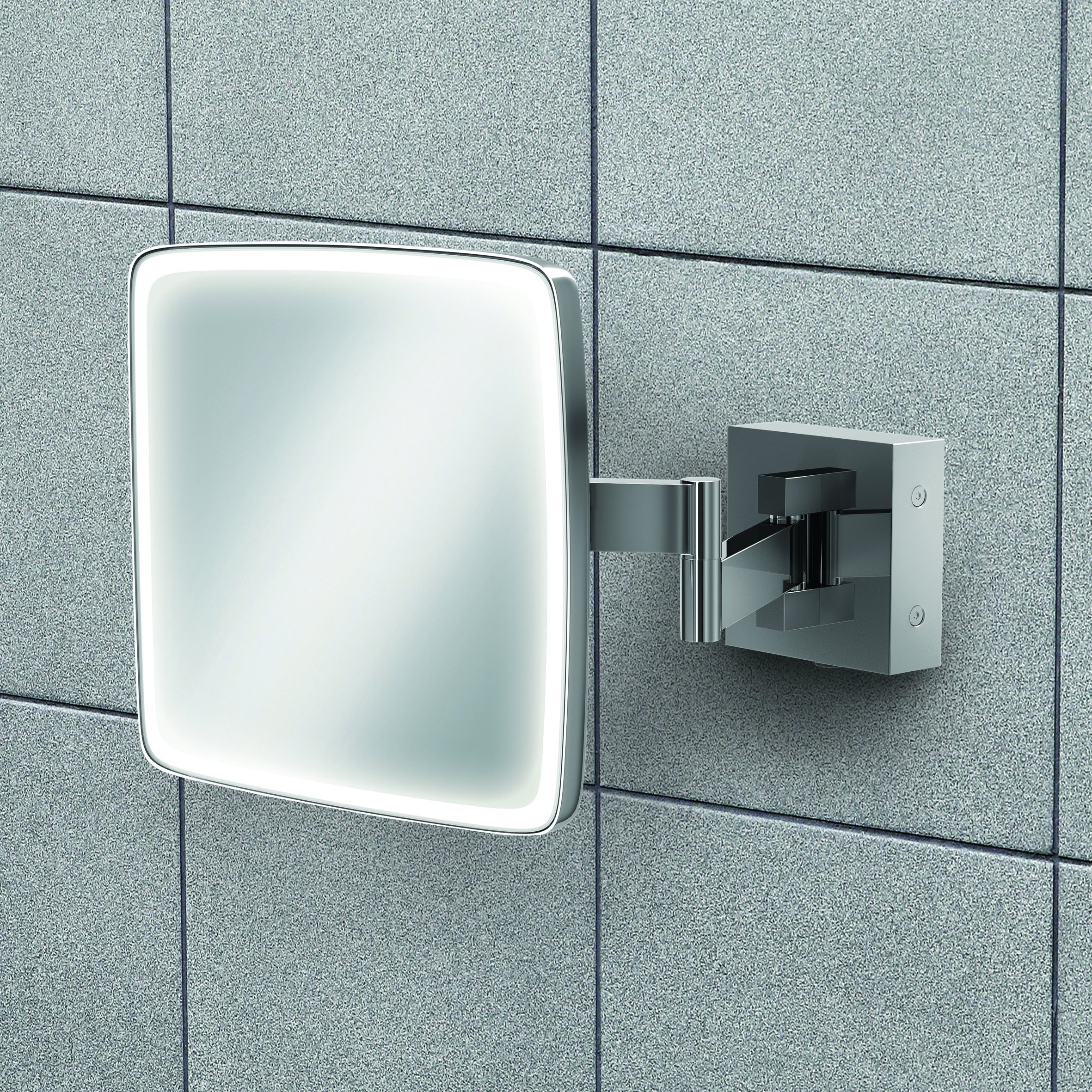 ECLIPSE SQUARE MAGNIFYING MIRROR H18 X W18CM