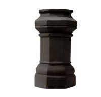 Octagon Design Chimney Pot Black 600mm (To Order)