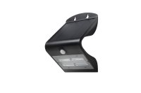 SOL 3.2W Solar LED Wall light with PIR IP65 Black 4000K