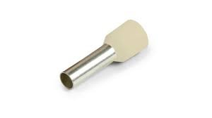 35sq - 16mm Beige Bootlace Ferrules (25)