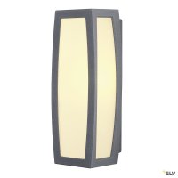MERIDIAN BOX WALL LIGHT, ANTHRACITE GREY WITH SENSOR